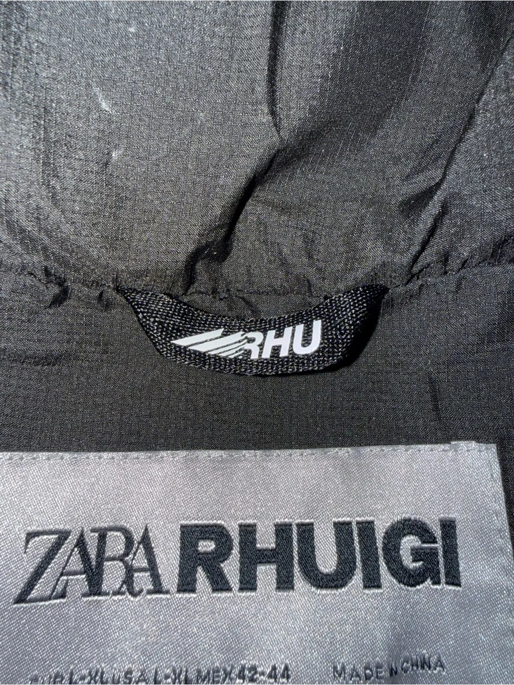 ZARA x Rhuigi Limited Edition Colorblock Windbreaker Jacket L XL Leopard